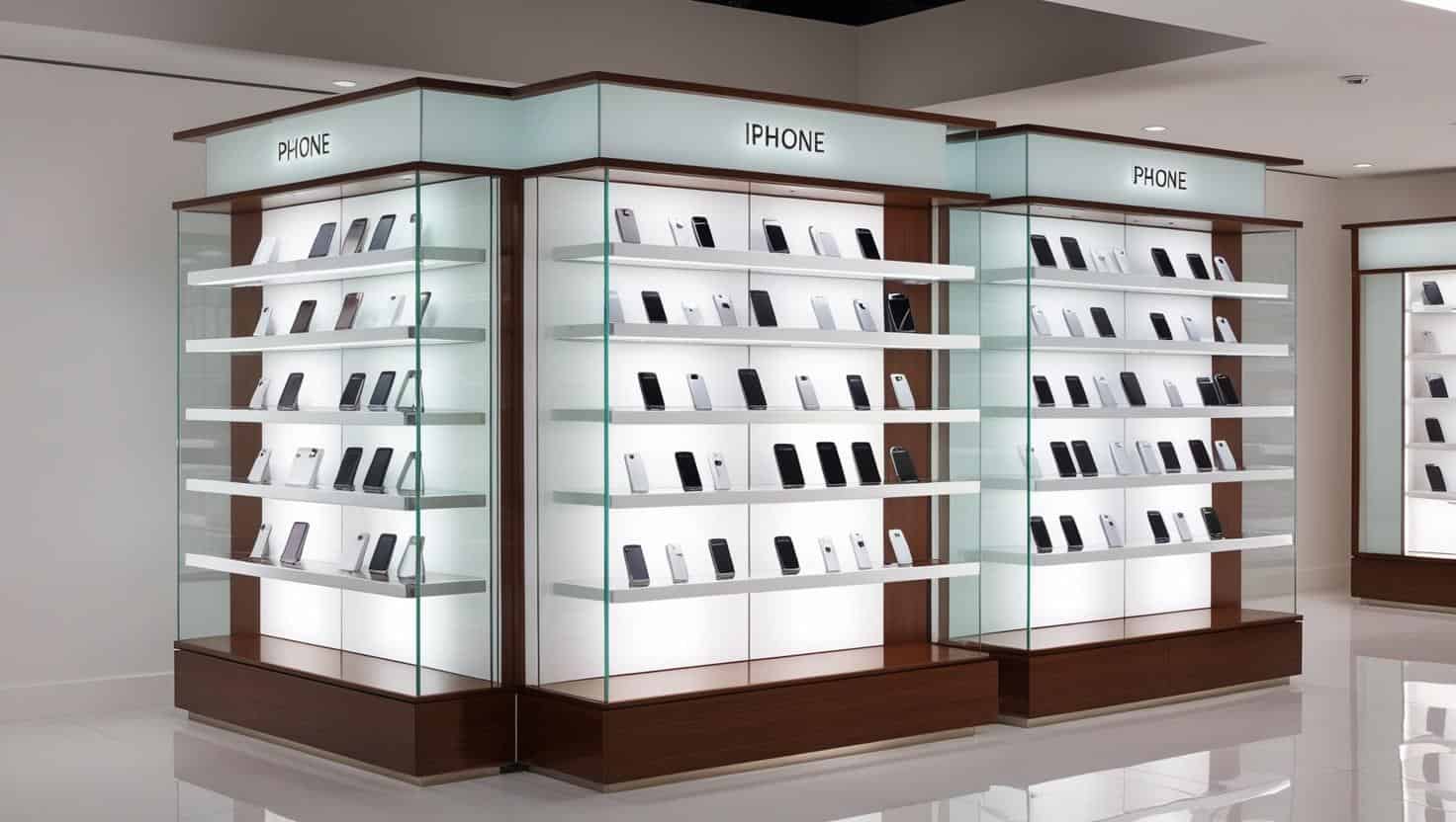 Tủ trưng bày cho cửa hàng điện thoại 10m2 (16)