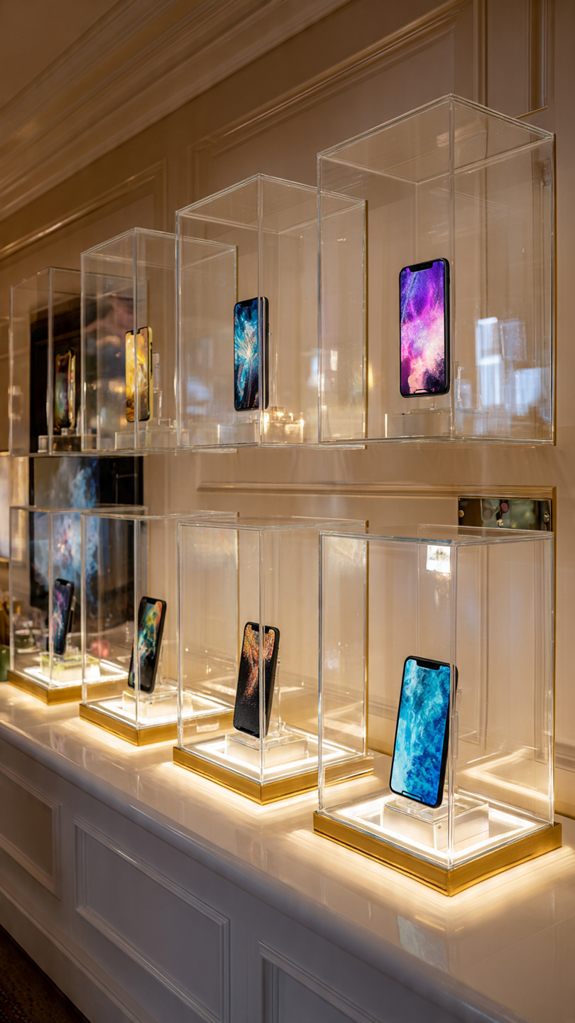 Tủ trưng bày điện thoại đẹp (5) Tủ trưng bày điện thoại đẹp (5)