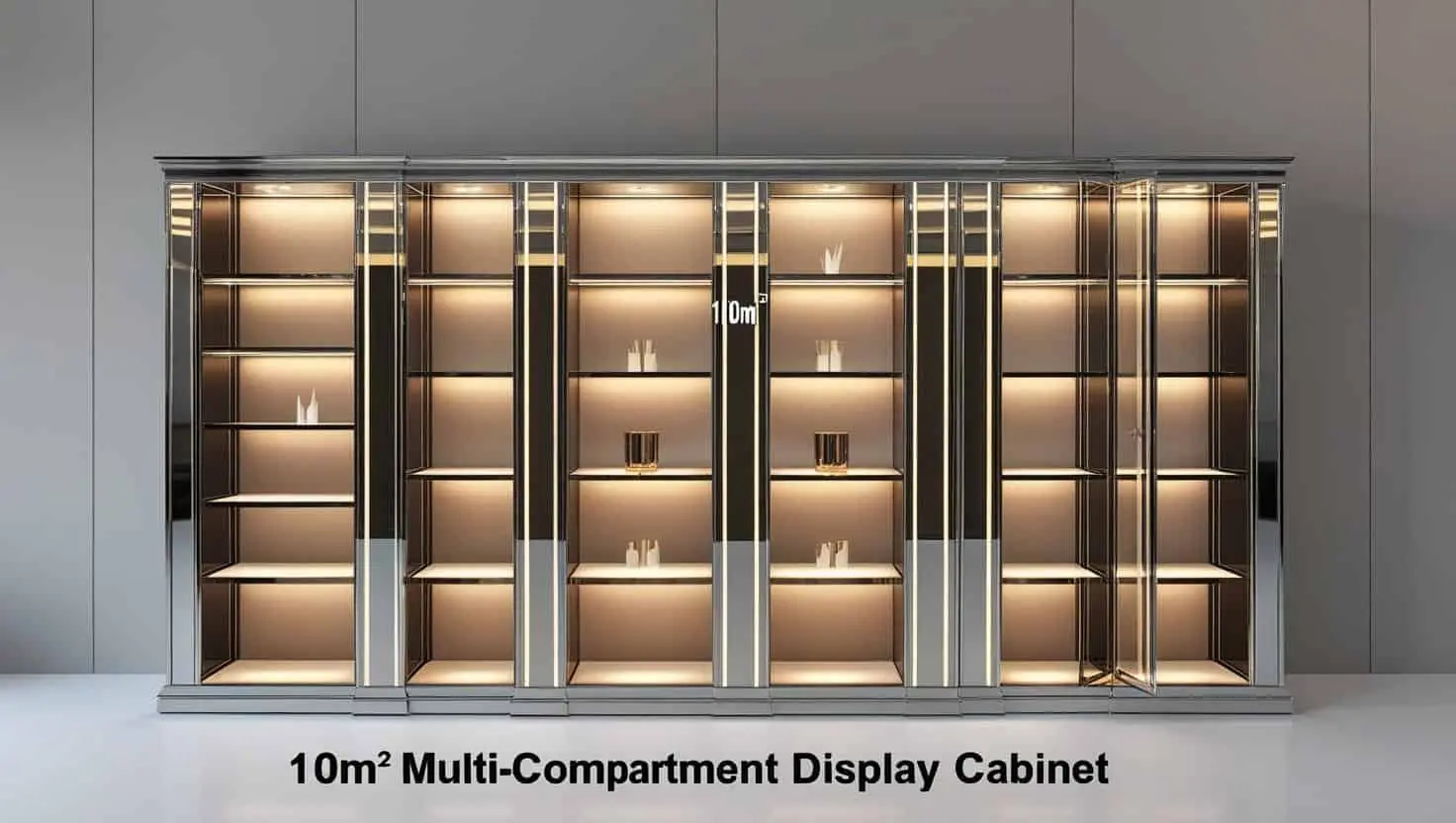 Tủ trưng bày nhiều ngăn 10m2