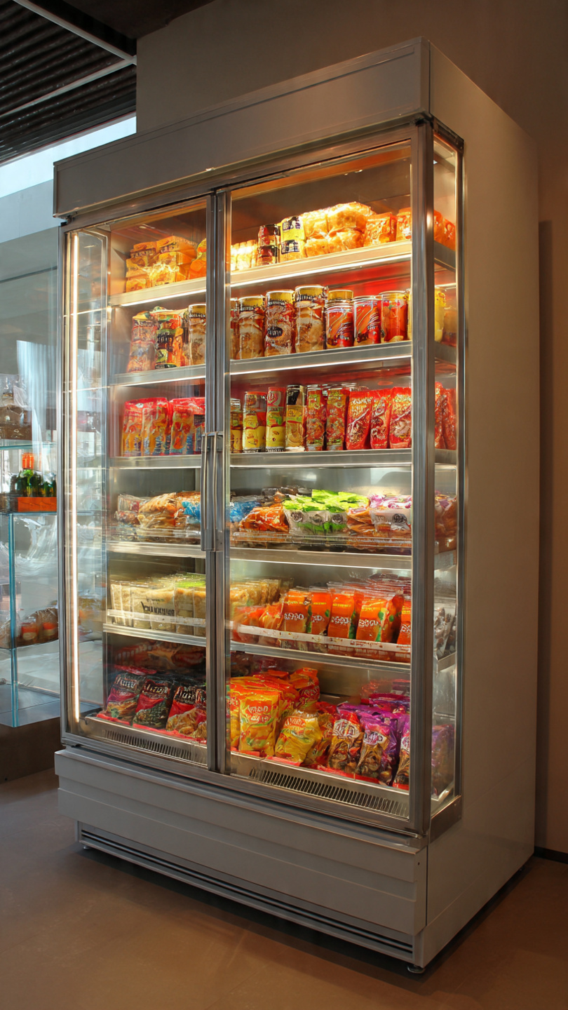 Tủ trưng bày sản phẩm thực phẩm (1) Tủ trưng bày sản phẩm thực phẩm (1)