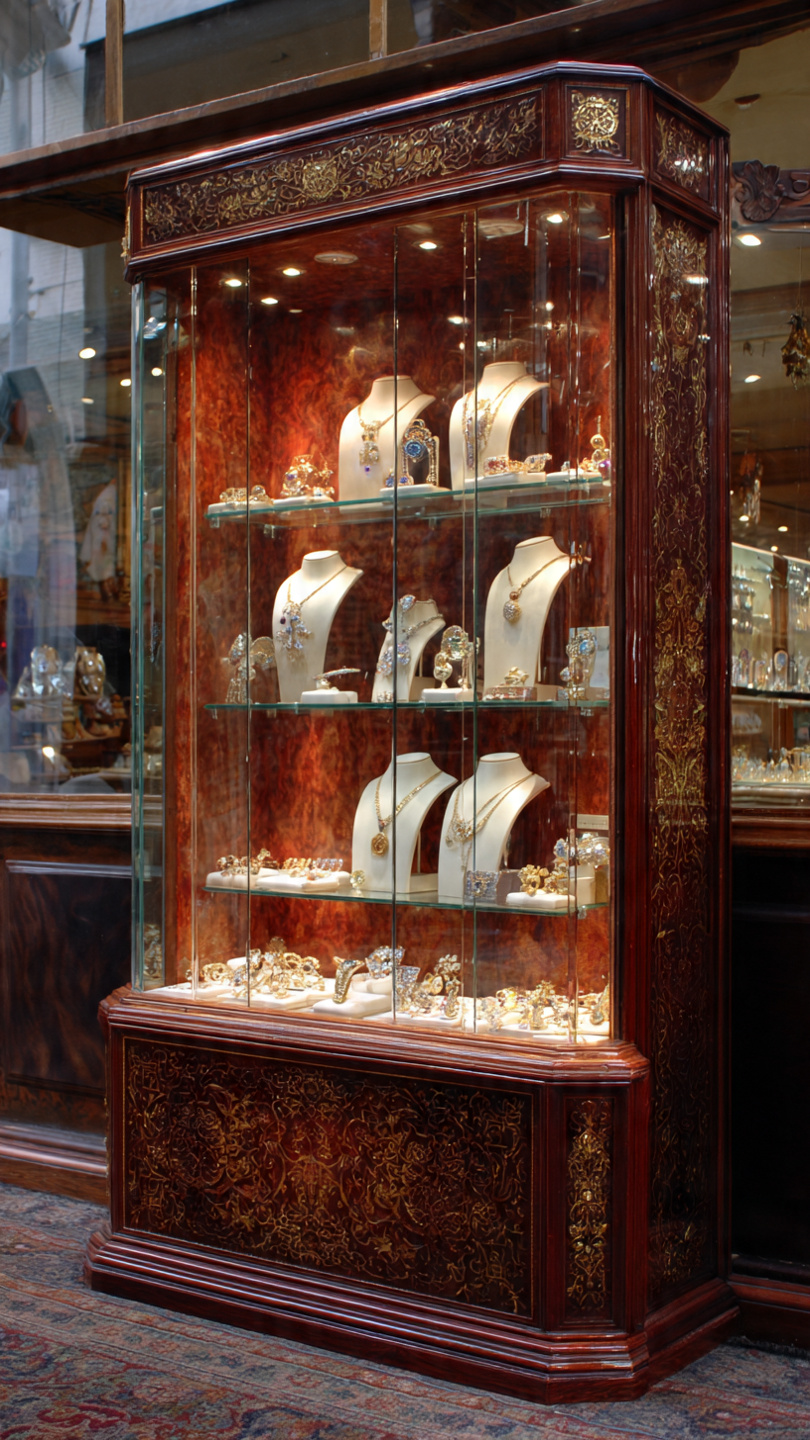 Tủ trưng bày trang sức (1) Tủ trưng bày trang sức (1)