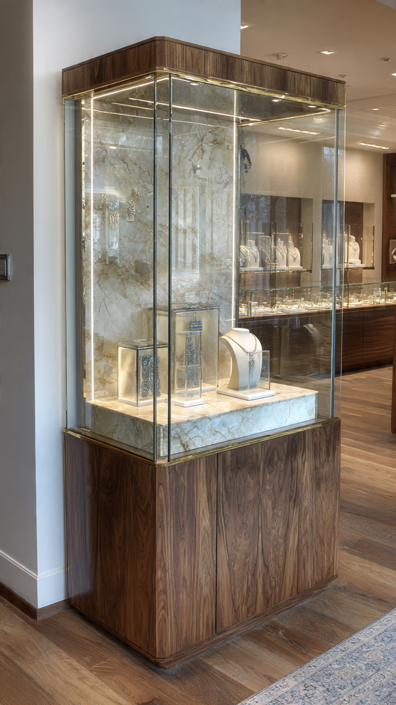 Tủ trưng bày trang sức (3) Tủ trưng bày trang sức (3)