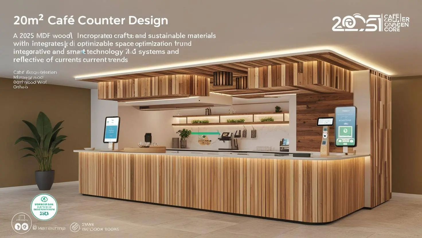 Xu hướng thiết kế quầy cafe 2025