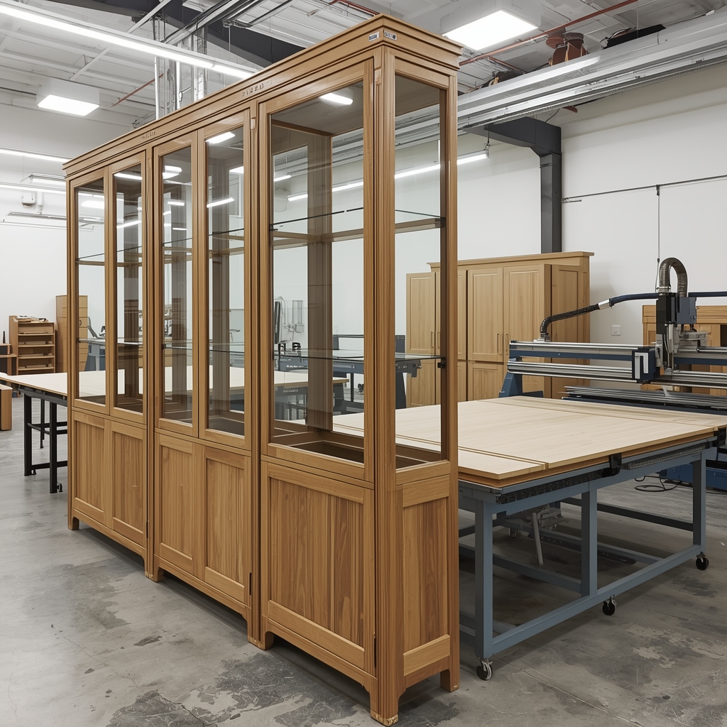 Xưởng sản xuất tủ trưng bày (4) Xưởng sản xuất tủ trưng bày (4)