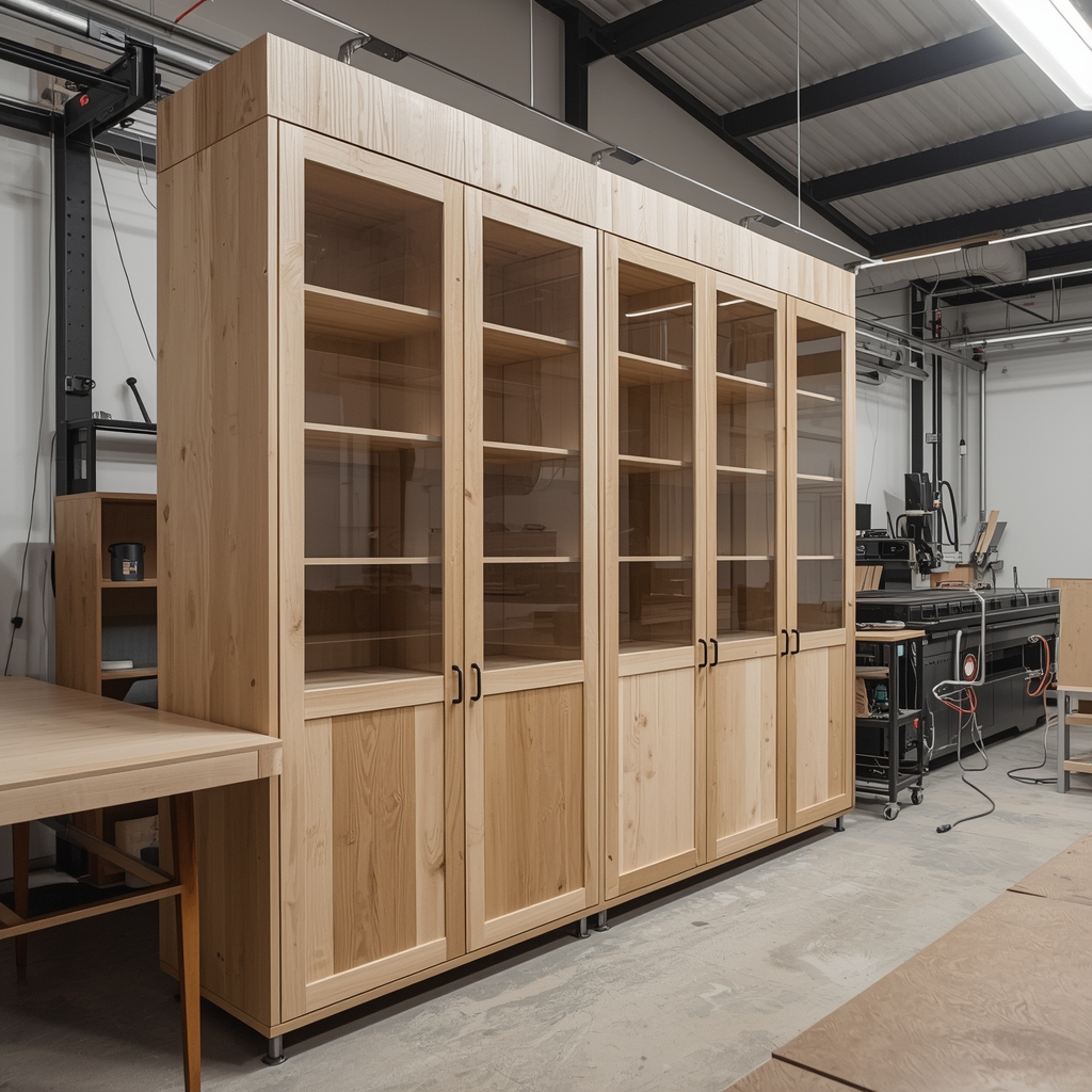 Xưởng sản xuất tủ trưng bày (5) Xưởng sản xuất tủ trưng bày (5)