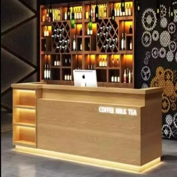 Quầy pha chế gỗ công nghiệp đẹp hiện đại