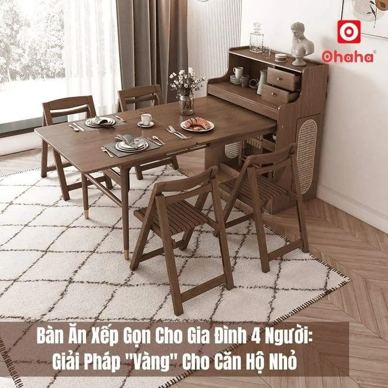 Bàn ăn gỗ công nghiệp