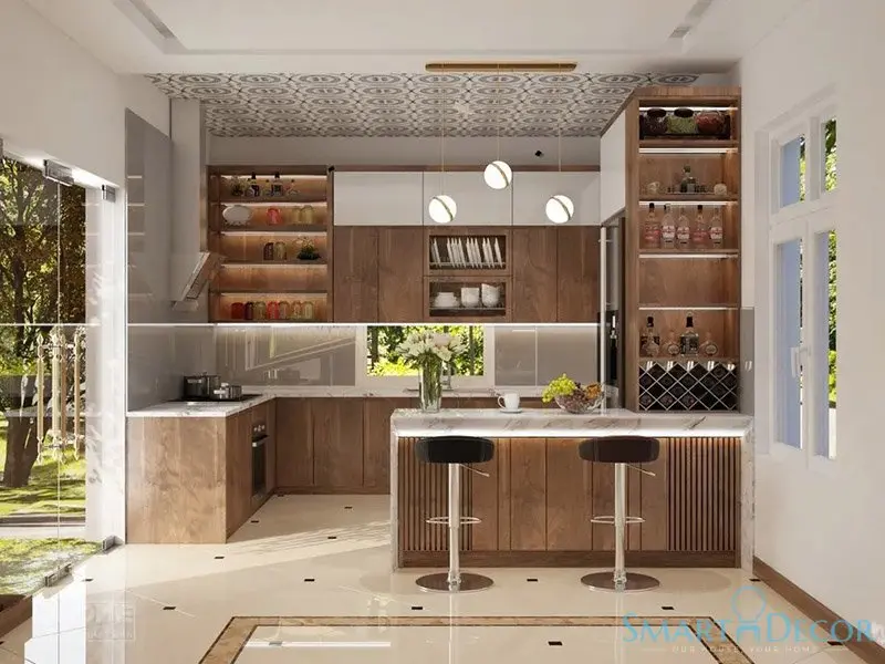 Quầy bar bếp đẹp