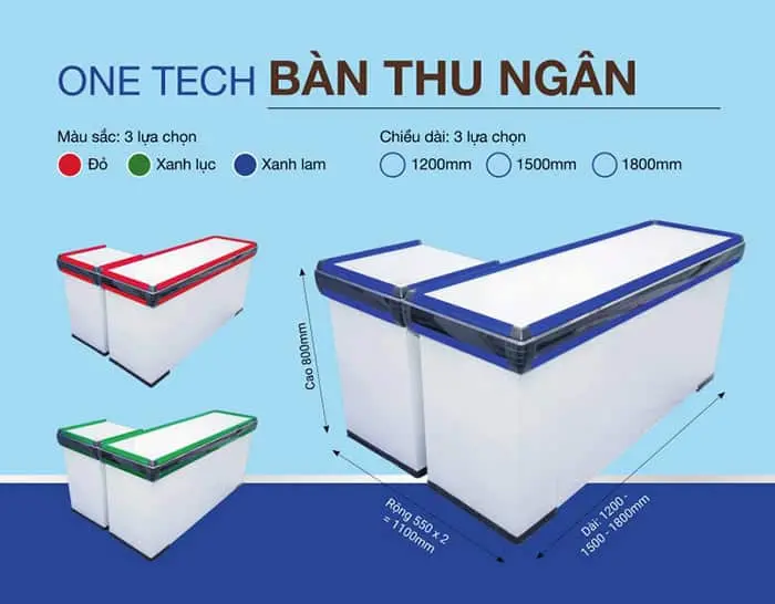 Quầy thu ngân thiết kế hiện đại