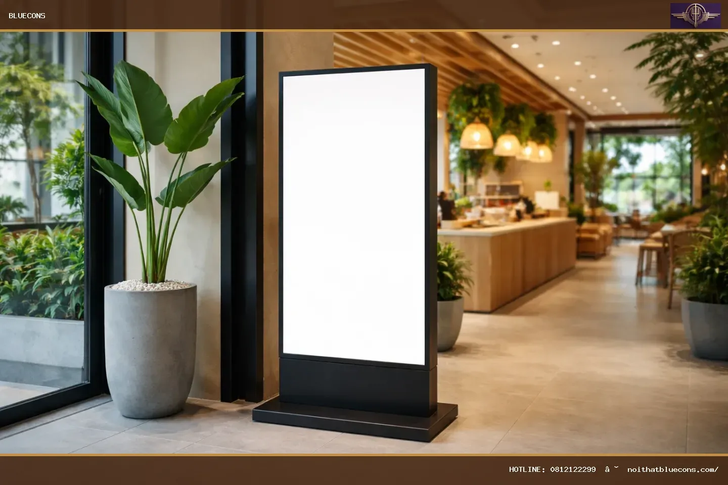 Biển đứng quảng cáo – ảnh minh họa Bluecons