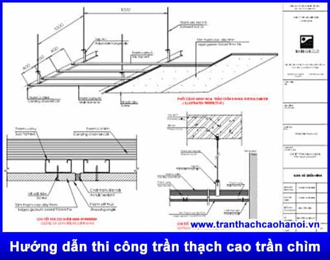 bien-phap-thi-cong-dong-tran-thach-cao-laho-SoBu Biện pháp thi công đóng trần thạch cao