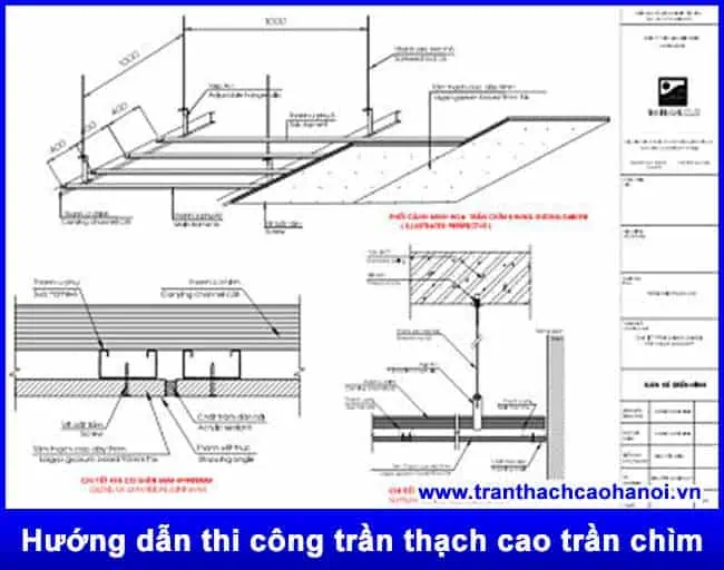 bien-phap-thi-cong-dong-tran-thach-cao-laho-SoBu Biện pháp thi công đóng trần thạch cao