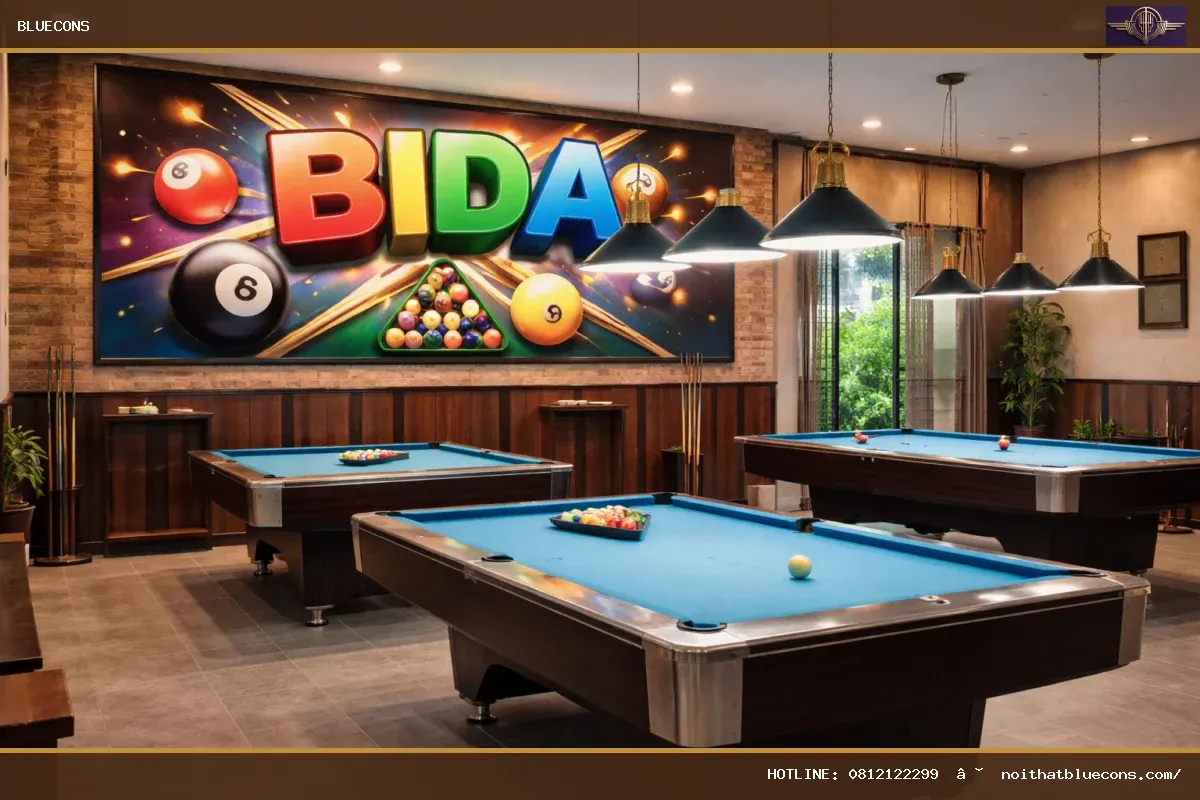 Biển quảng cáo bida – ảnh minh họa Bluecons