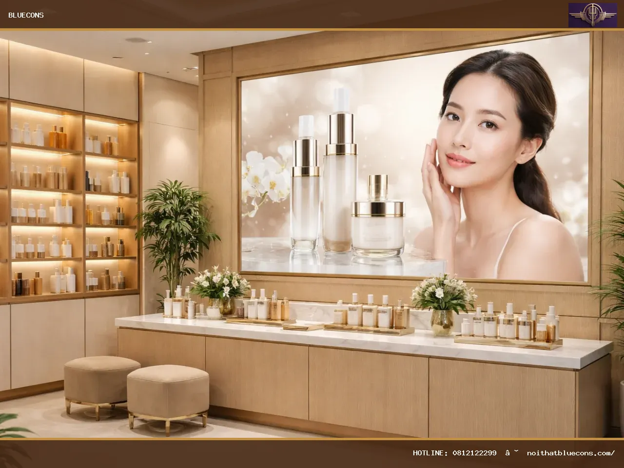 Biển quảng cáo mỹ phẩm – ảnh minh họa Bluecons