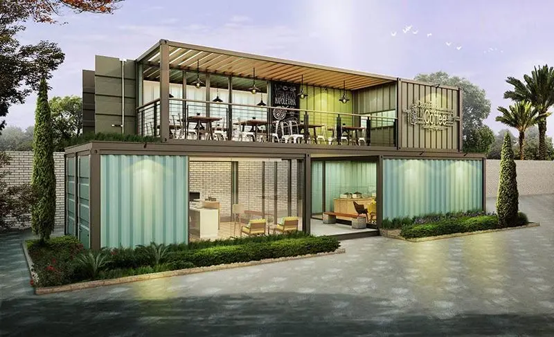 Mẫu quán cafe container đẹp