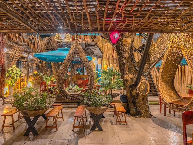 Thi Công Quán Cafe Đẹp Miền Tây 6 Hình ảnh nội thất quán cafe sân vườn