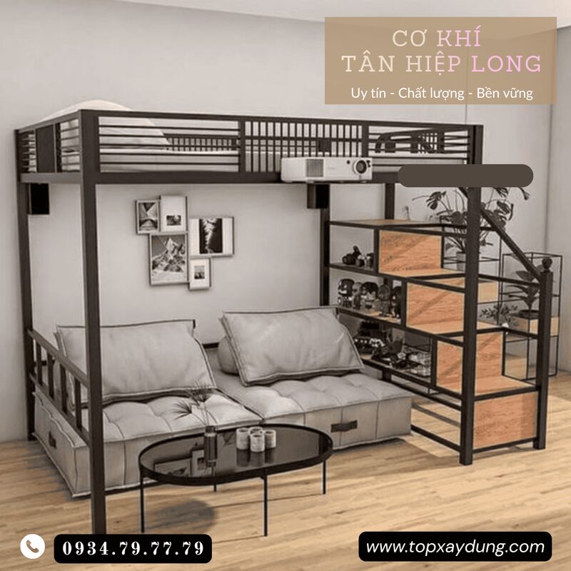 Gường tầng bằng sắt cao cấp