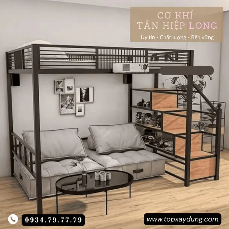 Gường tầng bằng sắt cao cấp