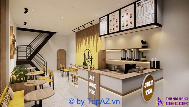 Thiết kế thi công quán trà sữa tại TPHCM