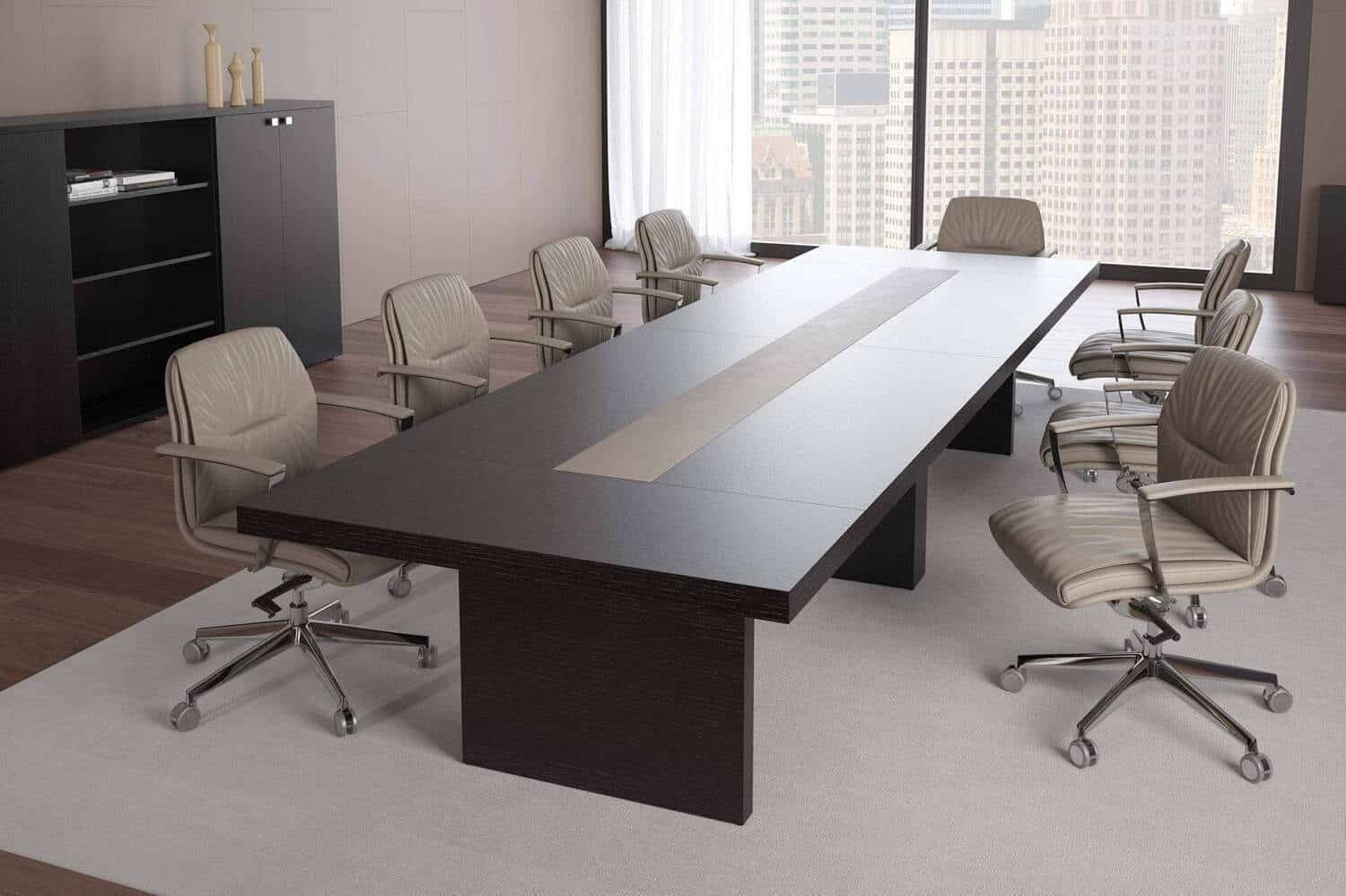Xưởng mộc thi công đóng bàn họp gỗ đẹp chất lượng - BLUECONS