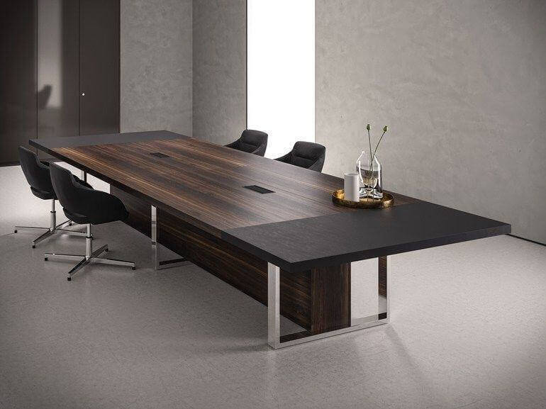 Xưởng mộc thi công đóng bàn họp gỗ đẹp chất lượng - BLUECONS