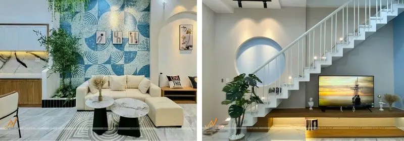 Dự án thi công phòng khách nhà phố