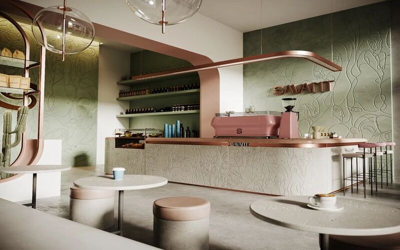 Thi Công Quán Cafe Tại Quận 12 14 Quán cafe tối giản
