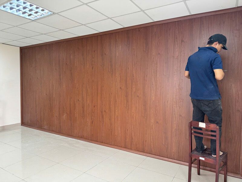Thi Công Vách Ngăn Nhà Phố 17 Gía phòng thi công vách ngăn tại TPHCM trọn gói