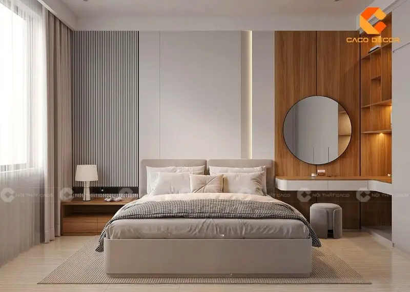 Giường gỗ công nghiệp có hộc kéo