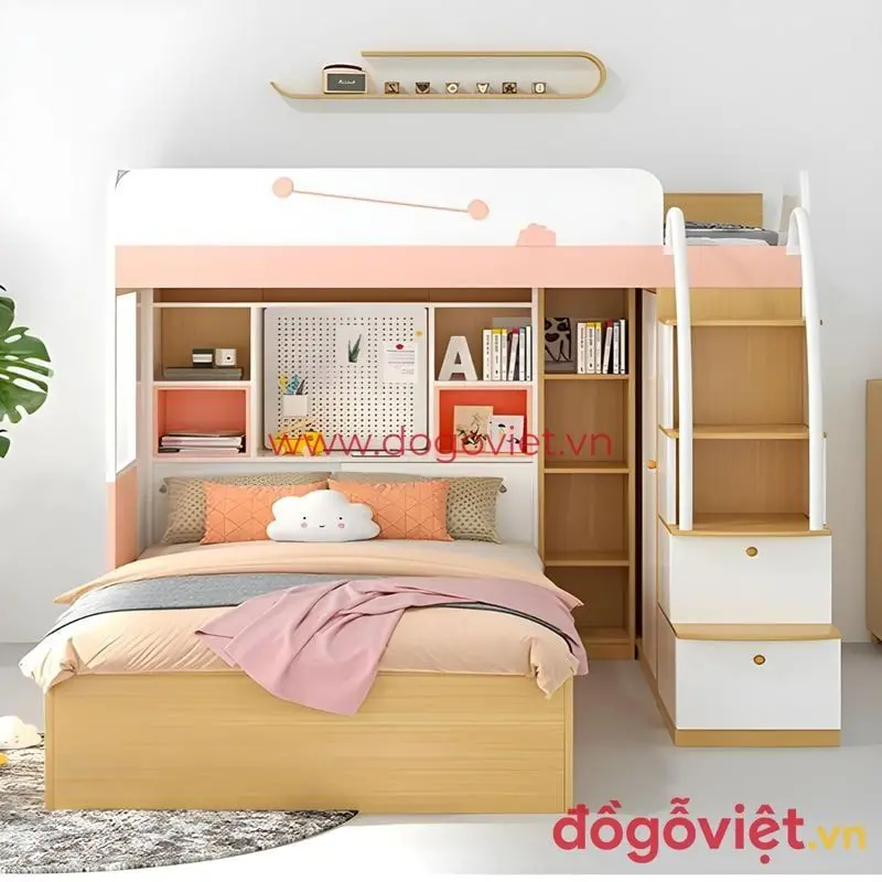 Giường tầng thiết kế tối ưu đa năng