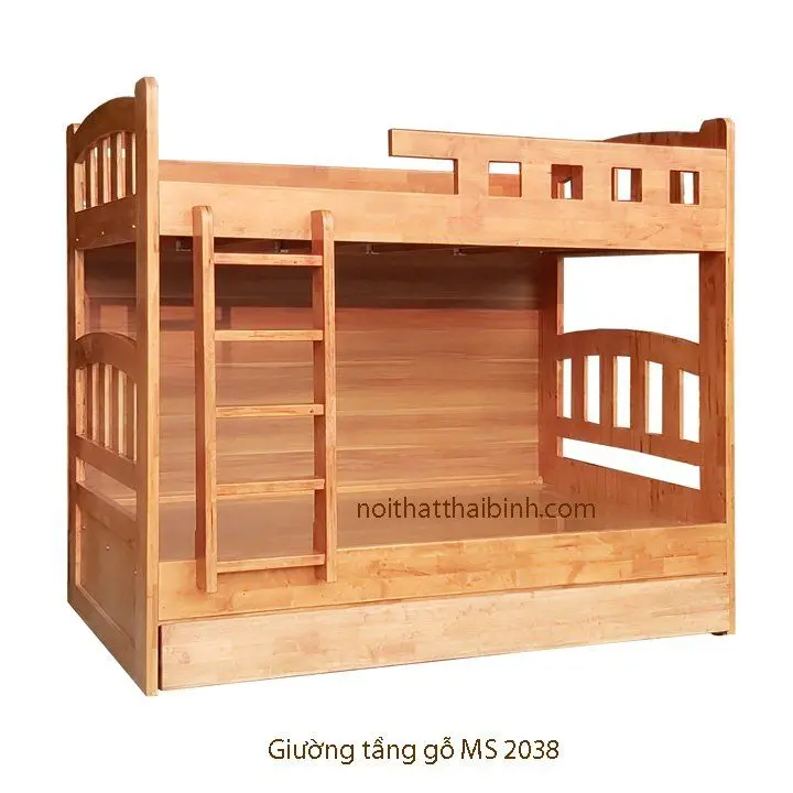 Giường tầng gỗ đẹp chắc chắn và bền bỉ