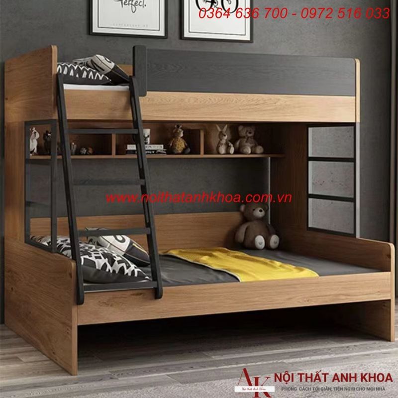 Giường tầng gỗ công nghiệp cho trẻ em