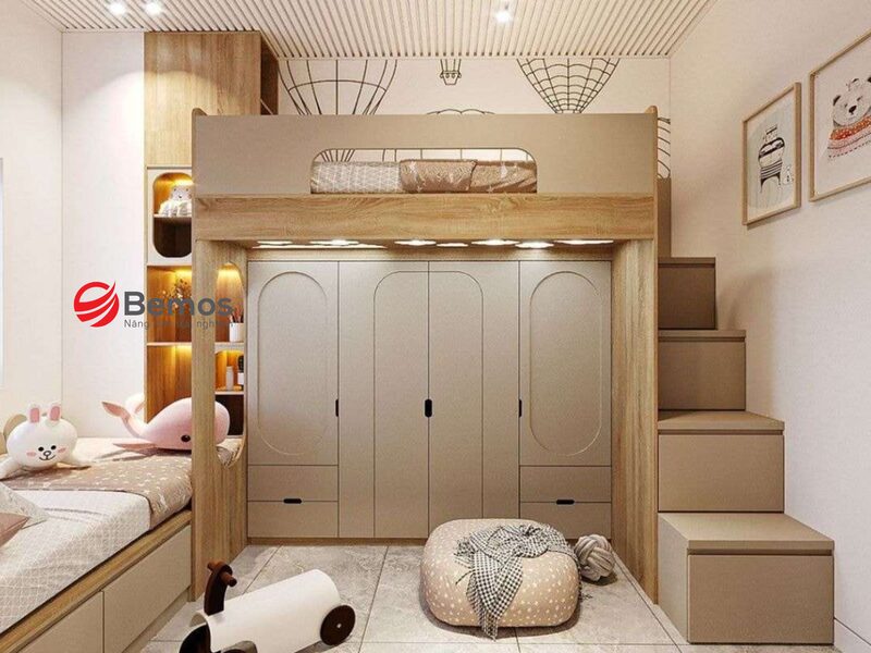 Giường tầng kết hợp tủ quần áo