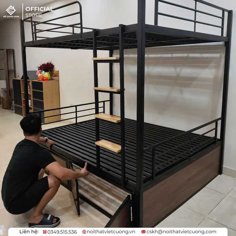 Giường tầng sắt đẹp