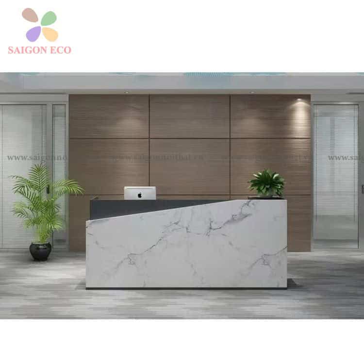 Quầy lễ tân văn phòng hiện đại