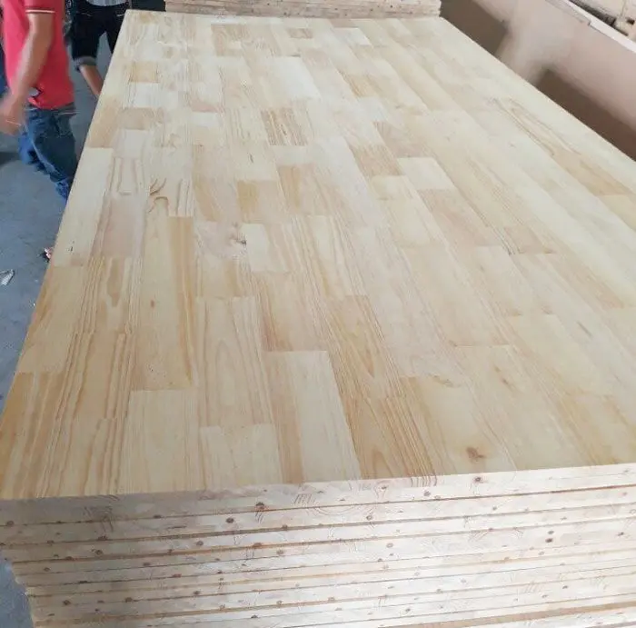 Gỗ ghép thanh phù hợp làm quầy