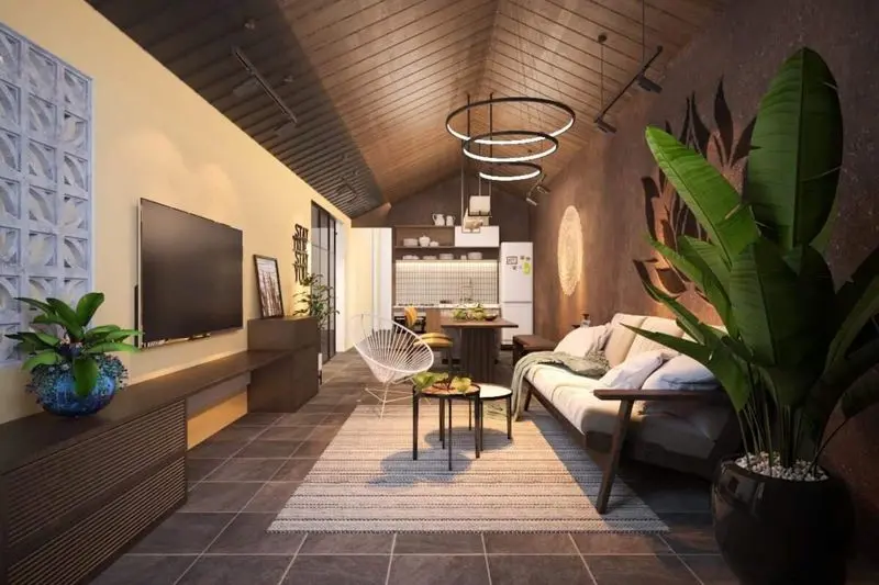 Không gian nghỉ tắm tại homestay