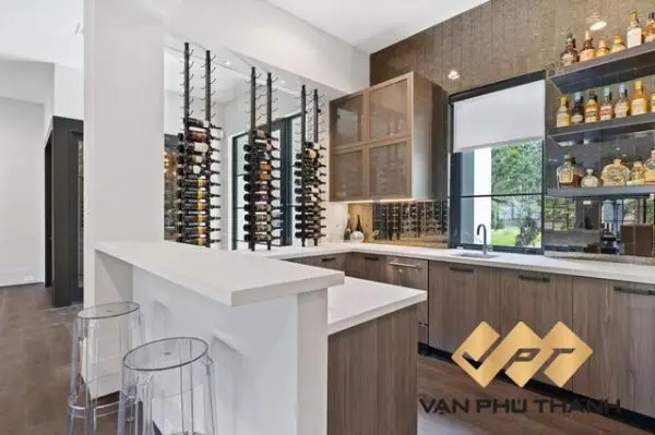 Kệ bếp quầy bar hiện đại