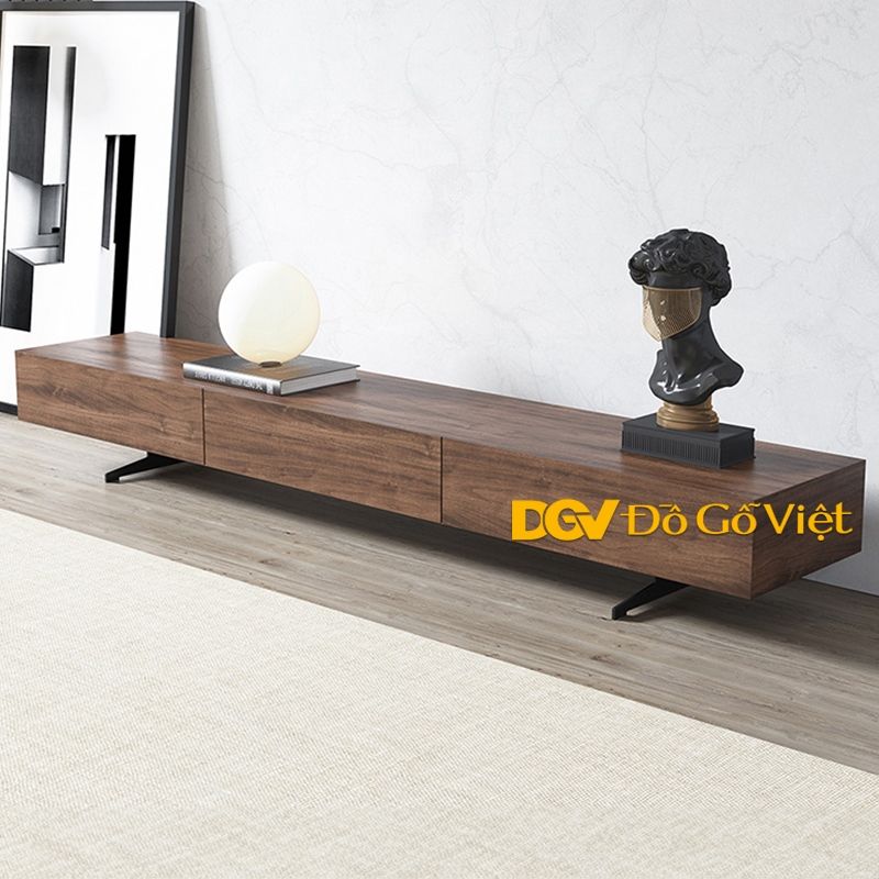 thi công kệ tivi gỗ căn hộ 14 Kệ tivi hiện đại chất gỗ chắc chắn cho căn hộ chung cư
