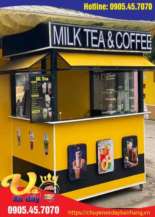 Kiot bán trà sữa đẹp