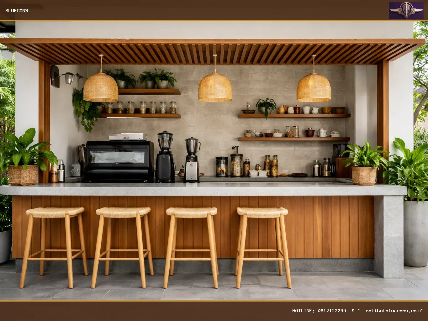 Kiot cafe – ảnh minh họa Bluecons
