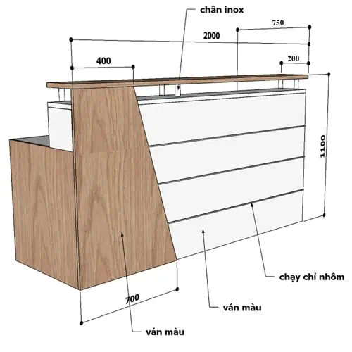 mat-cat-quay-le-tan-laho-e7Ao Mặt cắt quầy lễ tân