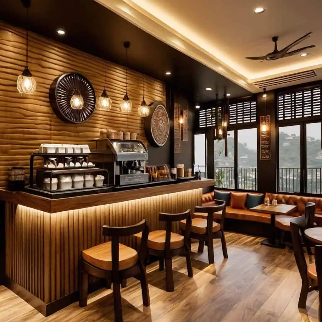 mau-ban-quay-ban-hang-7 Mẫu quầy trà sữa đẹp 2024