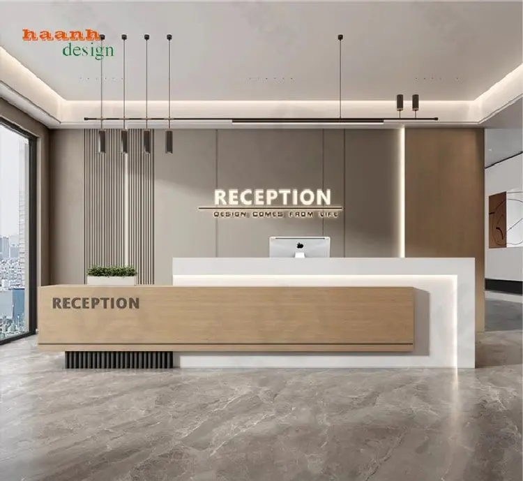 Mẫu bàn quầy lễ tân