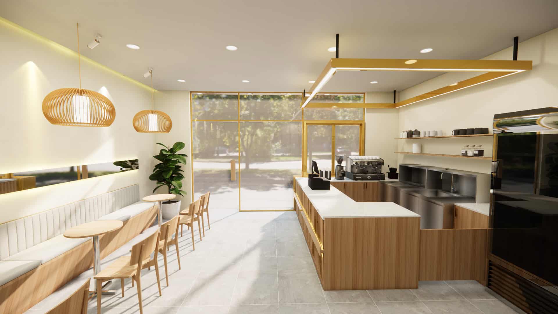 Tổng hợp các mẫu quầy Bar cho quán cafe 2024 41 Mẫu quầy Bar cho quán cafe chữ U