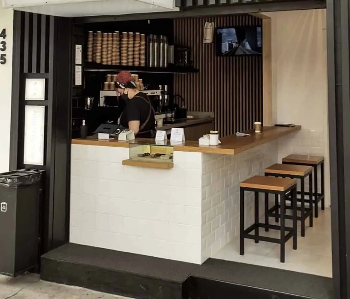 quay bar bep sketchup – hình ảnh Bluecons