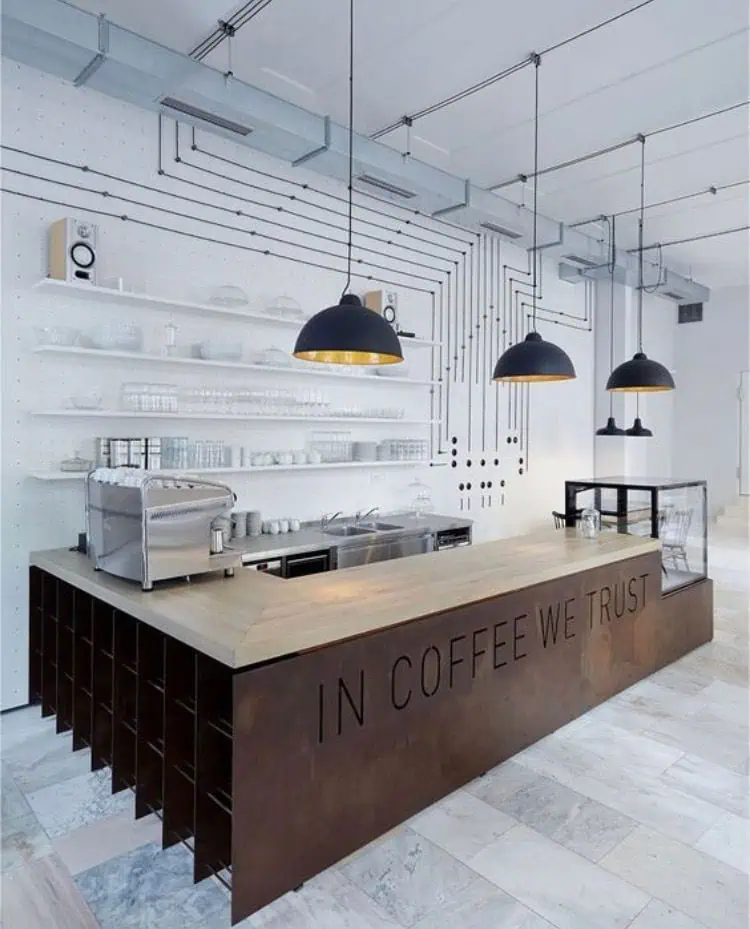 mau-quay-bar-chu-L-7 Top 50+ mẫu quầy bar chữ L cho quán cafe đẹp