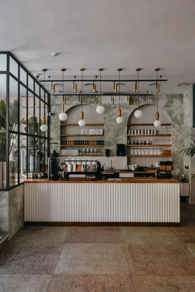 Quầy bar pha chế đẹp cho quán cafe