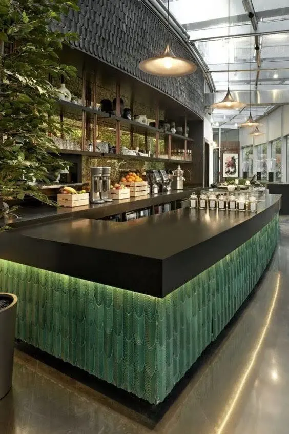 Quầy bar ốp đá trong các khu nghỉ dưỡng