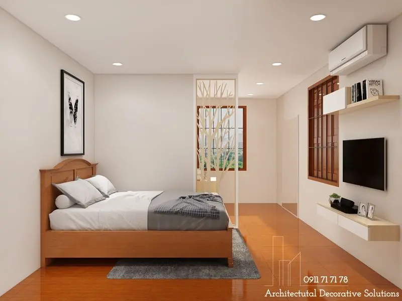 Mẫu thiết kế nội thất phòng ngủ gỗ đẹp sang trọng tinh tế